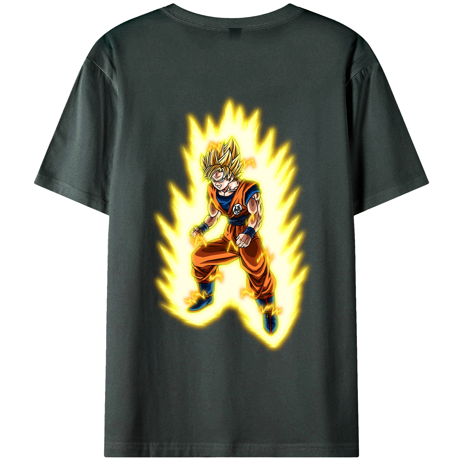 （画像用） ドラゴンボール 孫悟空（そん ごくう）Son Goku カカロット DRAGON BALL Kakarotto 綿100％ メンズ半袖Tシャツ（バックプリント） 通気性